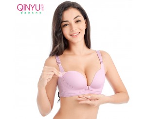 親語(yǔ)無(wú)鋼圈舒適聚攏哺乳文胸